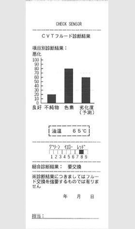 プリンター出力：要交換